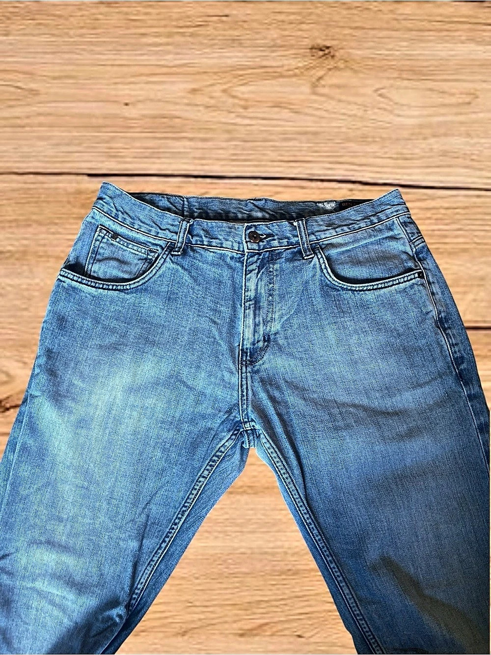BEN SHERMAN True Icon Men’s Straight Leg Jeans 34x32 Blue Denim MG11014 - Picture 5 of 13